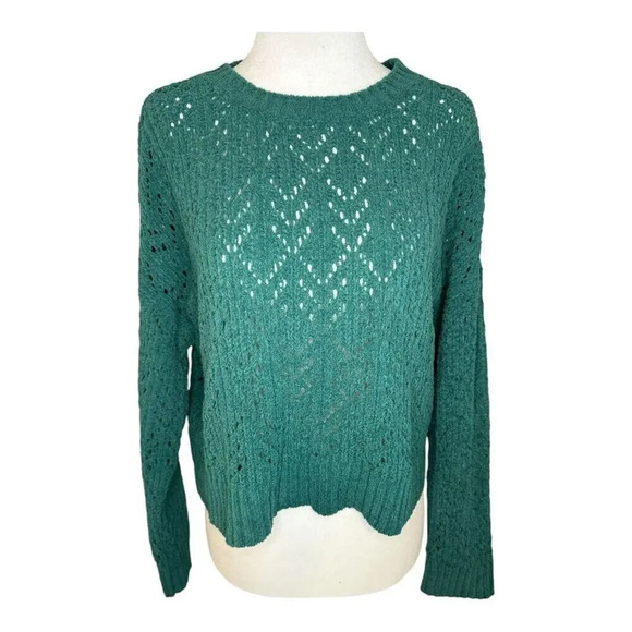 NEW American Eagle Women's Green Knit Pullover Sweater‎ Size Small NWT - Picture 1 of 9